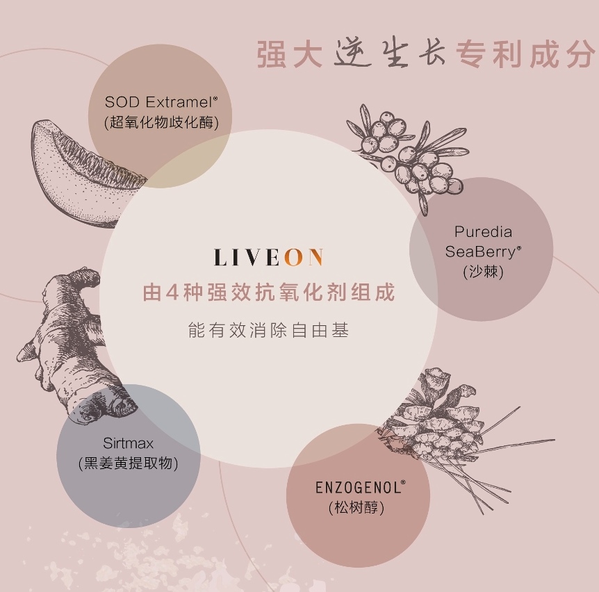 LIVEON逆龄抗糖饮 - SOD extramel Enzogenol Sirtmax